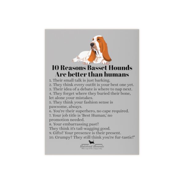 Why Bassets Hounds are better than humans Tile - Image 2