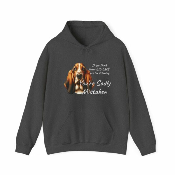 "Big Ears, Big Attitude" Basset Hound Hoodie
