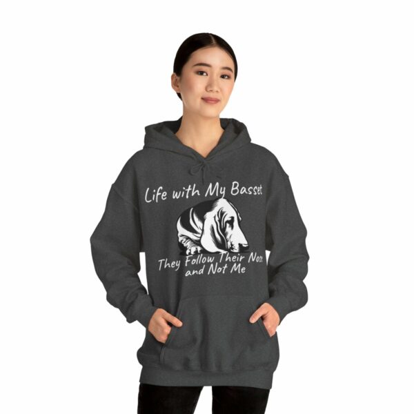 Life with My Basset Hooded Sweatshirt - Image 84