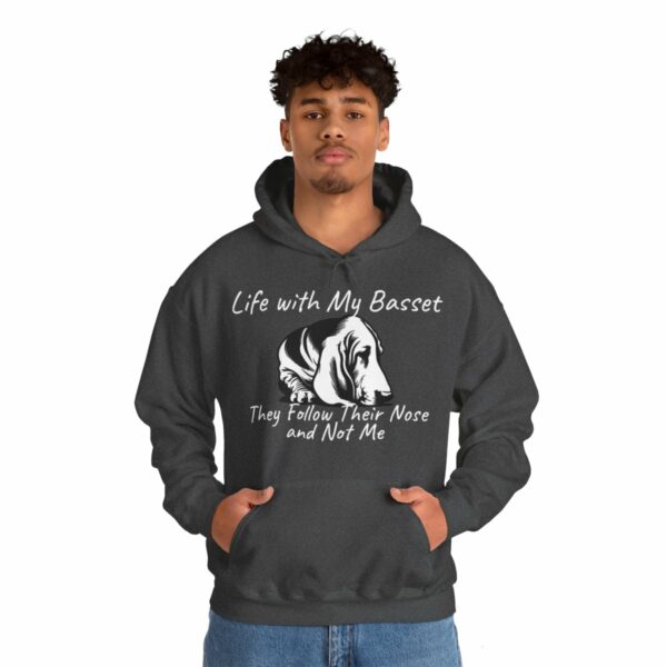 Life with My Basset Hooded Sweatshirt - Image 85