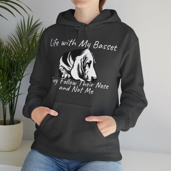 Life with My Basset Hooded Sweatshirt - Image 91