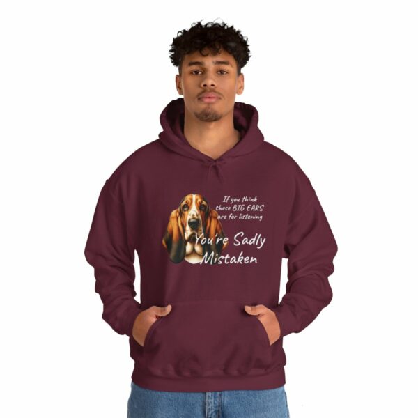 "Big Ears, Big Attitude" Basset Hound Hoodie - Image 46