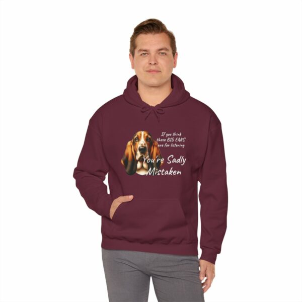 "Big Ears, Big Attitude" Basset Hound Hoodie - Image 48