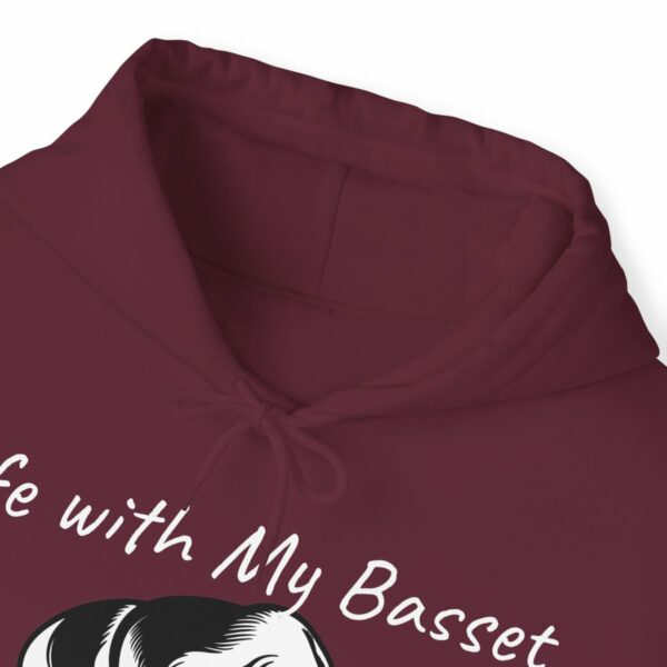 Life with My Basset Hooded Sweatshirt - Image 44