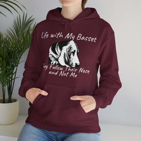Life with My Basset Hooded Sweatshirt - Image 52