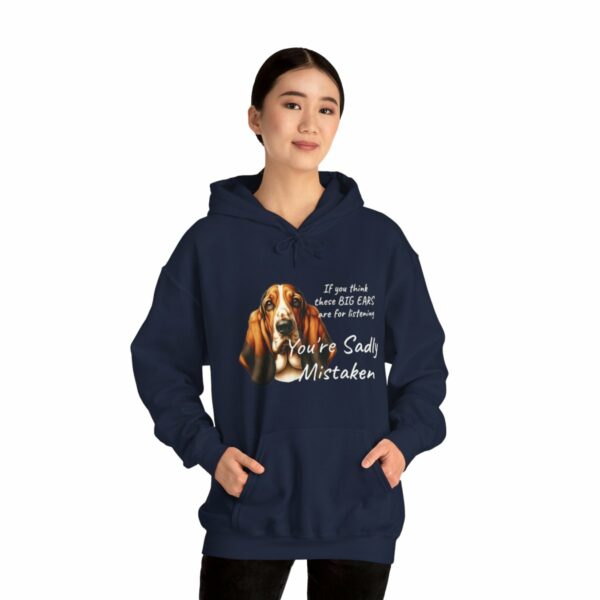 "Big Ears, Big Attitude" Basset Hound Hoodie - Image 110