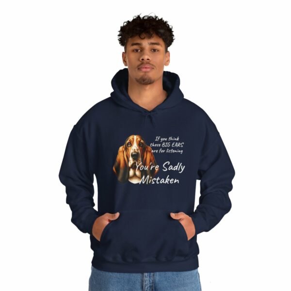 "Big Ears, Big Attitude" Basset Hound Hoodie - Image 111