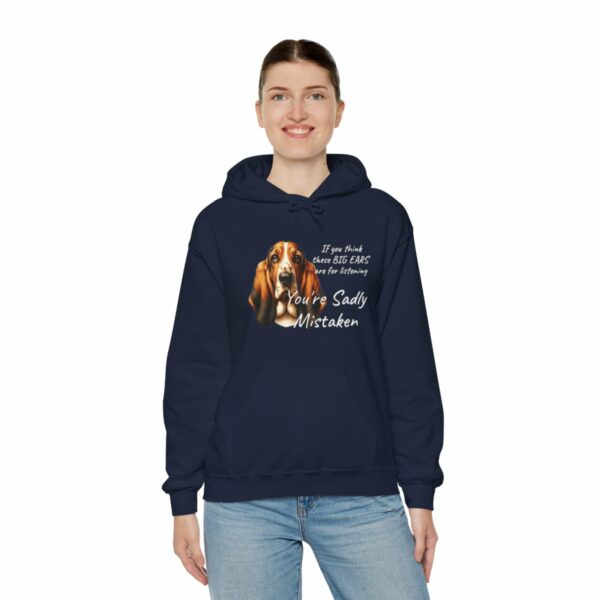 "Big Ears, Big Attitude" Basset Hound Hoodie - Image 112