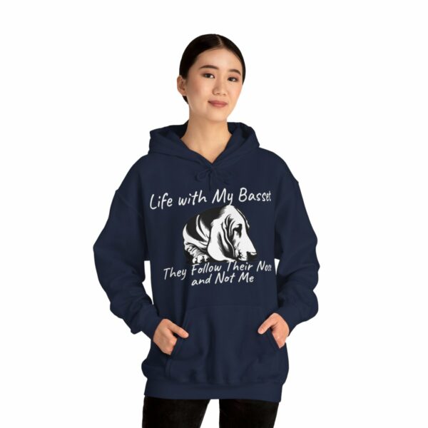 Life with My Basset Hooded Sweatshirt - Image 6