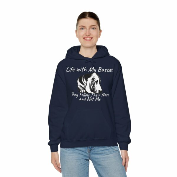 Life with My Basset Hooded Sweatshirt - Image 8