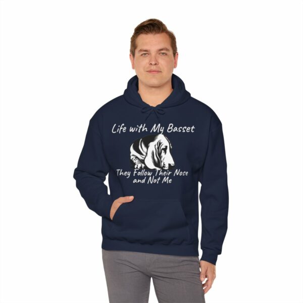 Life with My Basset Hooded Sweatshirt - Image 9
