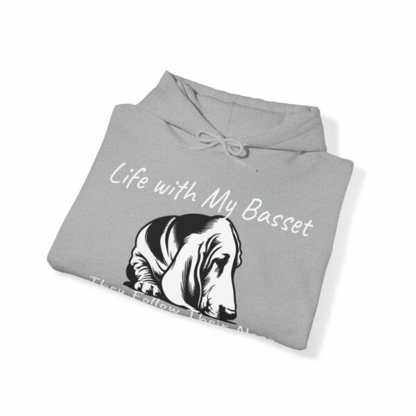 Life with My Basset Hooded Sweatshirt - Image 30
