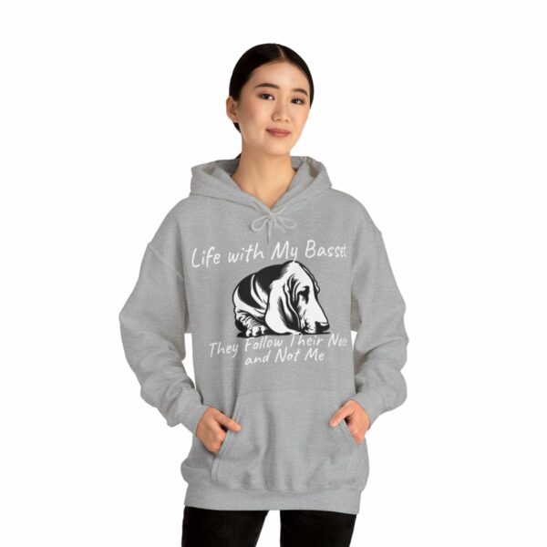 Life with My Basset Hooded Sweatshirt - Image 32