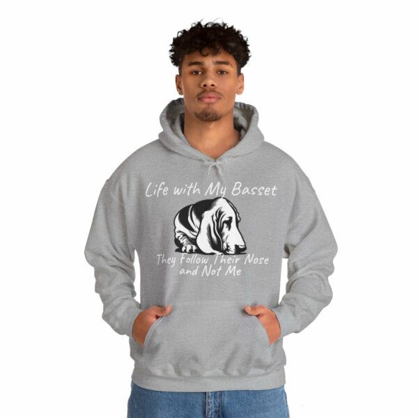 Life with My Basset Hooded Sweatshirt - Image 33