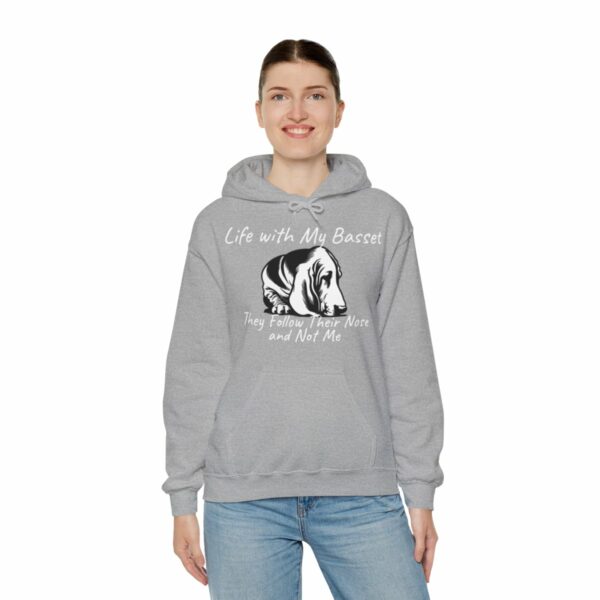 Life with My Basset Hooded Sweatshirt - Image 34