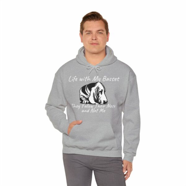 Life with My Basset Hooded Sweatshirt - Image 35
