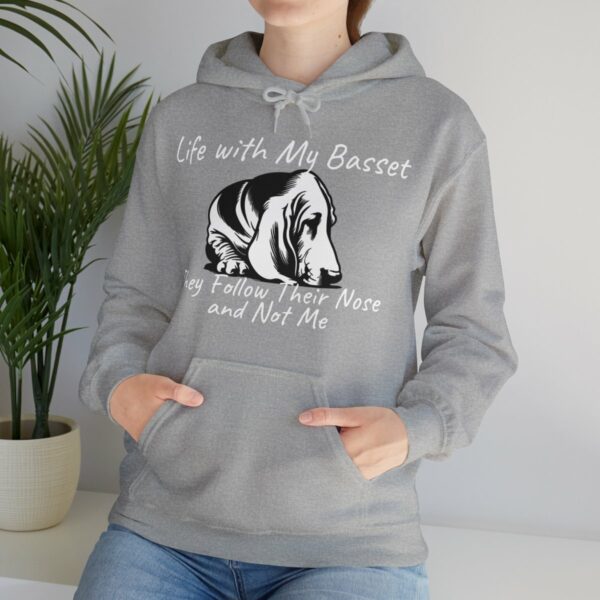 Life with My Basset Hooded Sweatshirt - Image 39