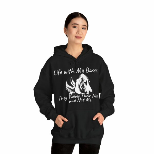 Life with My Basset Hooded Sweatshirt - Image 19