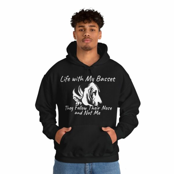 Life with My Basset Hooded Sweatshirt - Image 20