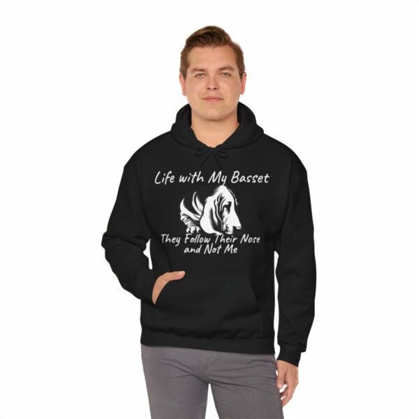 Life with My Basset Hooded Sweatshirt - Image 22