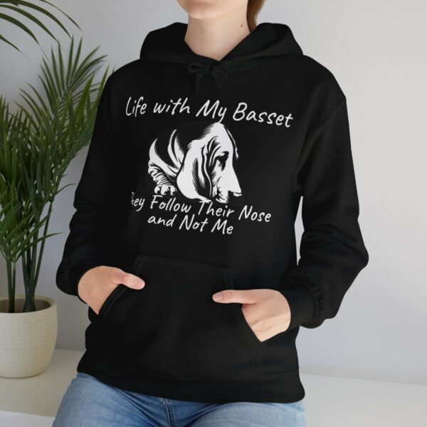 Life with My Basset Hooded Sweatshirt - Image 26
