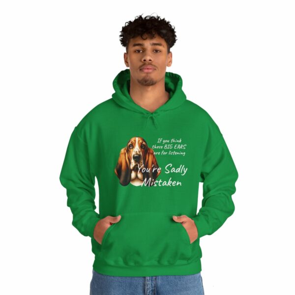"Big Ears, Big Attitude" Basset Hound Hoodie - Image 72