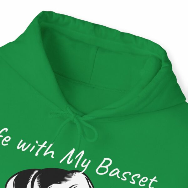 Life with My Basset Hooded Sweatshirt - Image 70