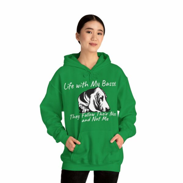Life with My Basset Hooded Sweatshirt - Image 71