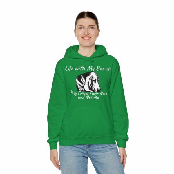 Life with My Basset Hooded Sweatshirt - Image 73