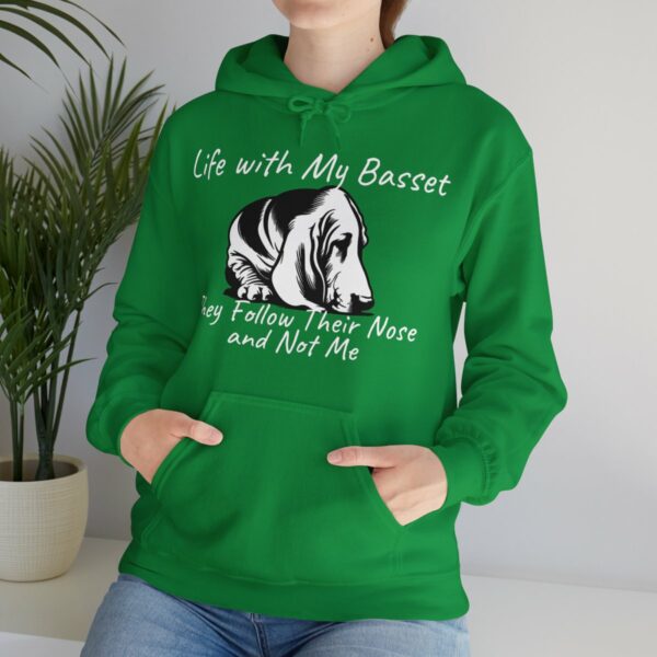 Life with My Basset Hooded Sweatshirt - Image 78
