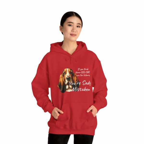 "Big Ears, Big Attitude" Basset Hound Hoodie - Image 136