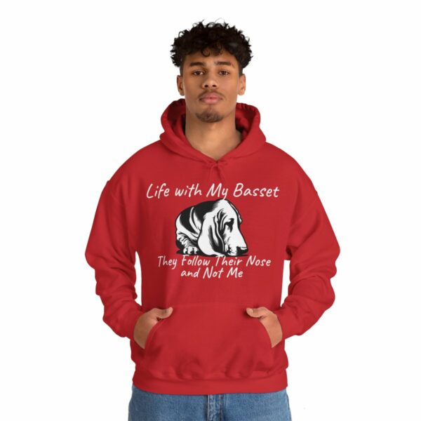 Life with My Basset Hooded Sweatshirt - Image 150