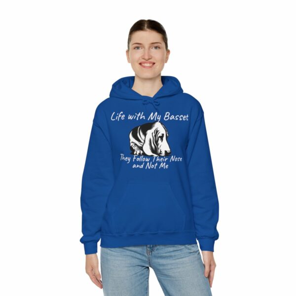 Life with My Basset Hooded Sweatshirt - Image 125