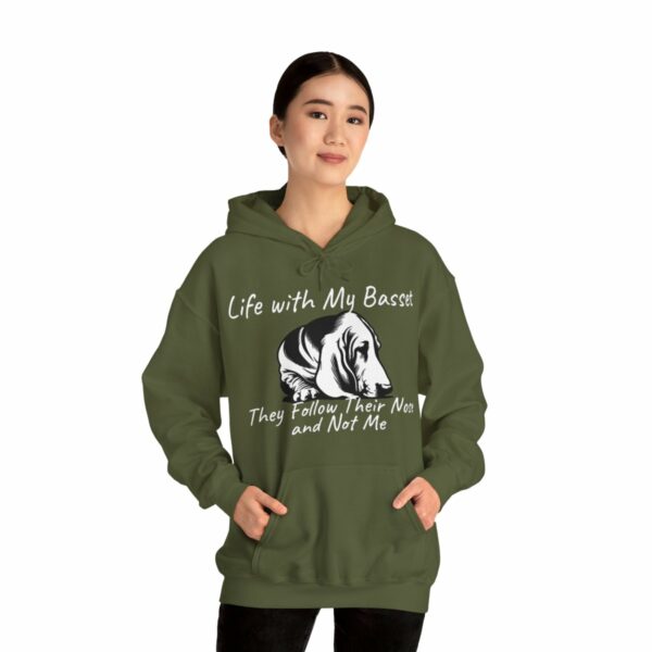 Life with My Basset Hooded Sweatshirt - Image 58