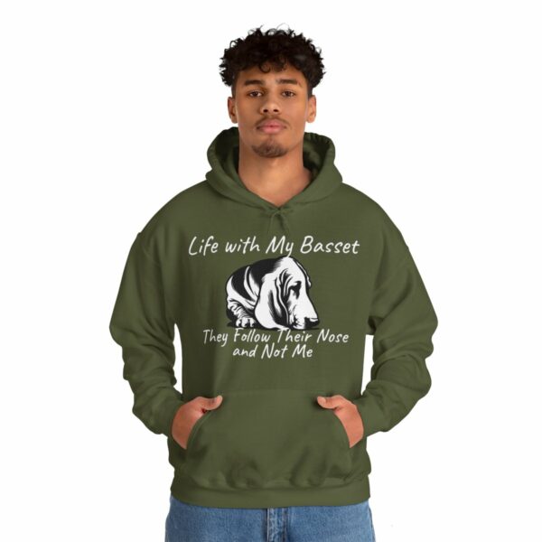 Life with My Basset Hooded Sweatshirt - Image 59