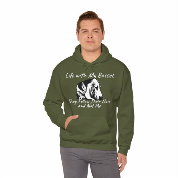 Life with My Basset Hooded Sweatshirt - Image 61