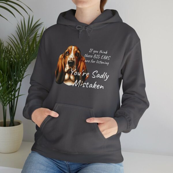 "Big Ears, Big Attitude" Basset Hound Hoodie - Image 91