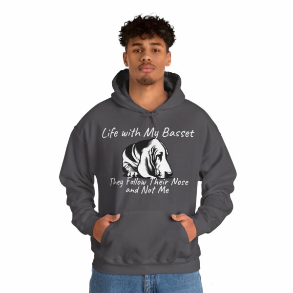 Life with My Basset Hooded Sweatshirt - Image 111