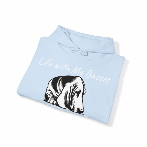 Life with My Basset Hooded Sweatshirt - Image 95