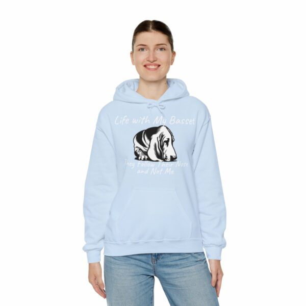 Life with My Basset Hooded Sweatshirt - Image 99