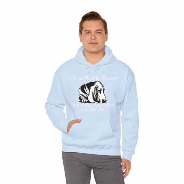 Life with My Basset Hooded Sweatshirt - Image 100