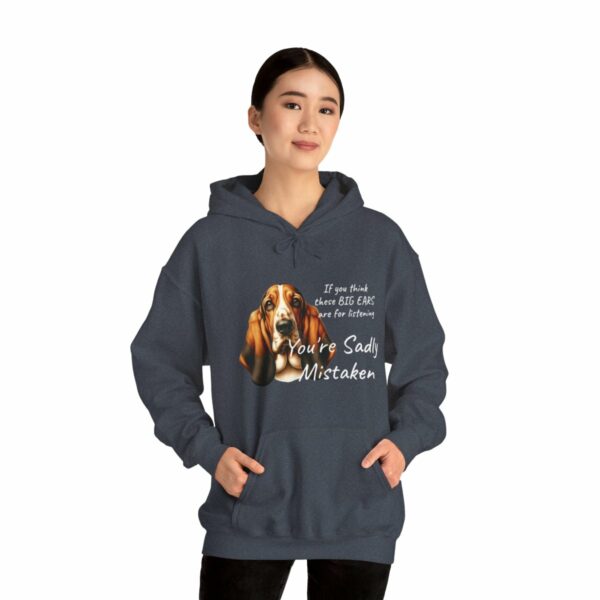 "Big Ears, Big Attitude" Basset Hound Hoodie - Image 123