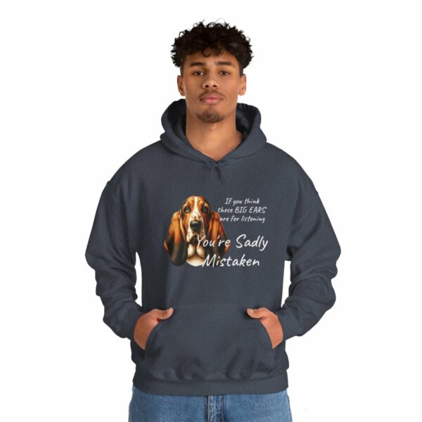 "Big Ears, Big Attitude" Basset Hound Hoodie - Image 124