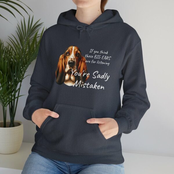 "Big Ears, Big Attitude" Basset Hound Hoodie - Image 130