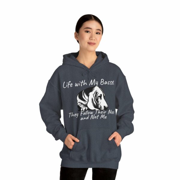 Life with My Basset Hooded Sweatshirt - Image 136