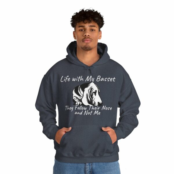 Life with My Basset Hooded Sweatshirt - Image 137