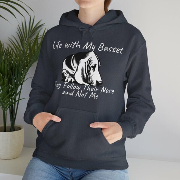 Life with My Basset Hooded Sweatshirt - Image 143